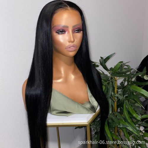 Wolesale Top Grade Hd Full Lace Wigs,Virgin Hair Wig,Unprocessed 30 Inch Brazilian Human Hair Lace Front Wigs With Baby Hair